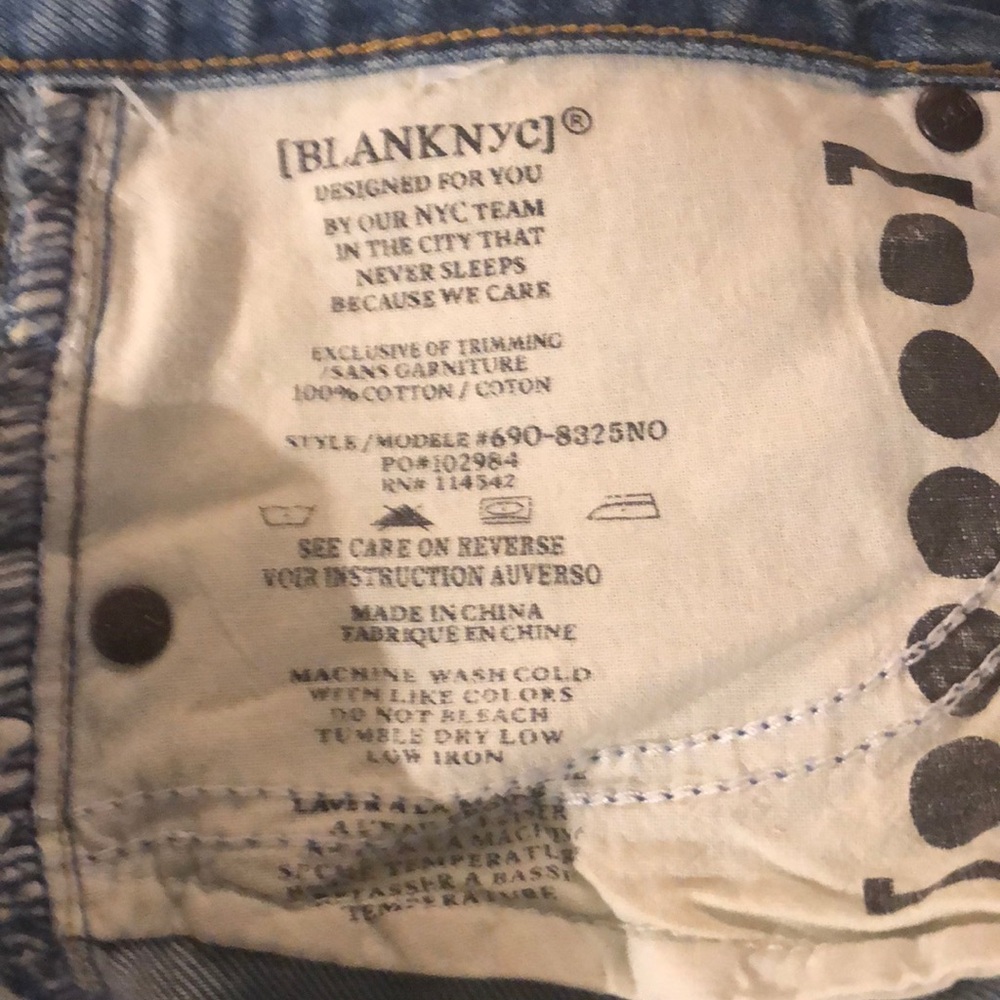 Nwt Blank NYC climbing the walls jean shorts 27 - Picture 5 of 6